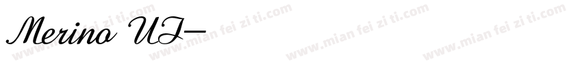 Merino UI字体转换